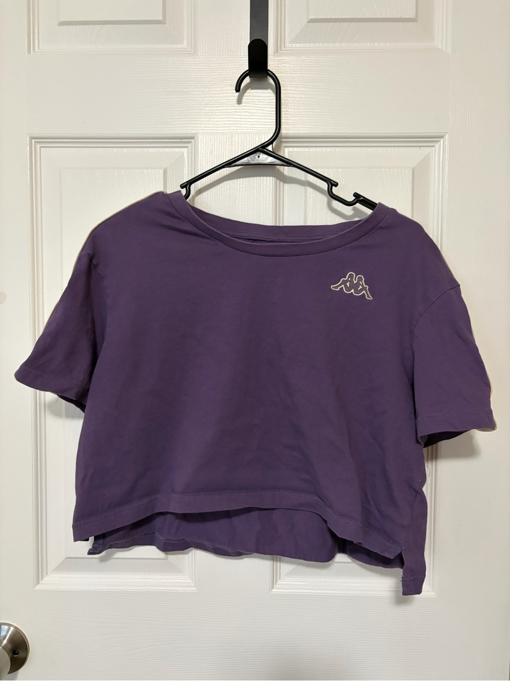 Kappa Lavender Cropped Logo T-Shirt